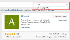 Search For P3 Plugin Profile In WordPress