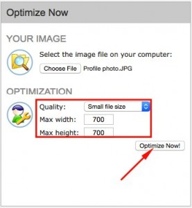 Image Optimizer "Height & Width Options"