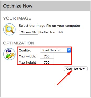 Image Optimizer "Height & Width Options"